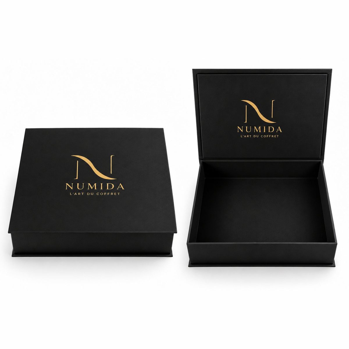 Coffrets NUMIDA noir et or